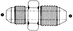 Steel Adapter, 7/16-20 Male JIC 37 deg Flare To 1/4-19 Male JIS 30 deg Flare Seat (BSPP Thread), Straight