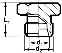 Steel Metric Flareless Fitting, 20.00 mm S Series Tube Plug, M 30x2