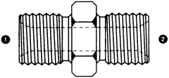 Steel Adapter, 5/8-14 Male BSPP (British Parallel) To 1/2-14 Male BSPP (British Parallel), Straight