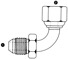 Steel Adapter, 7/16-20 Male JIC 37 deg Flare To 1/4-19 Female BSPP (British Parallel), 90 deg Bent Tube Elbow