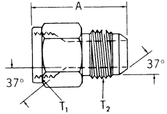 Steel Adapter, 7/16-20 Female JIC 37 deg Flare To 3/8-24 Male JIC 37 deg Flare, Straight