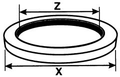 Self-Centering BSP Bonded Seal, 1-1/4 Inch BSP Size