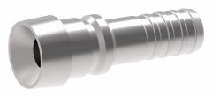 Steel Flat Crimp Fitting, 1-1/4-11-1/2 Male NPT, -20 Hose, Straight