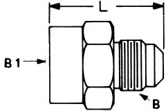 Brass Adapter, 3/4-16 Female SAE 45 deg Flare To 5/8-18 Male SAE 45 deg Flare, Straight