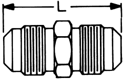 Brass Adapter,  Male SAE 45 deg Flare To 7/16-20 Male SAE 45 deg Flare, Straight