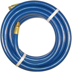 Light Duty Air Tool Hose Assembly, Blue, 0.38 Inch Hose ID, 25 ft Foot Long