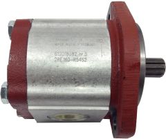 2PE Series Aluminum Gear Pump, 1.01 cu in/rev, 2-Bolt SAE A Mounting Flange, 11 Tooth SAE A Splined Shaft, SAE -12 Inlet, SAE -10 Outlet, CW Rotation