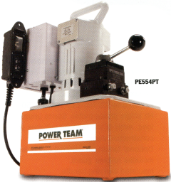 PE55 Series Single-Phase 2-Speed Pump,  Motor, Remote Motor & Valve Control (220VAC), 10 ft,  Valve, Pump on, energize valve to extend or retract, pump off to hold