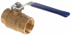 2BVL Series Brass Ball Valve, 3/8 NPT Ports, Up To 600.00 PSI, Stainless steel off-set handle