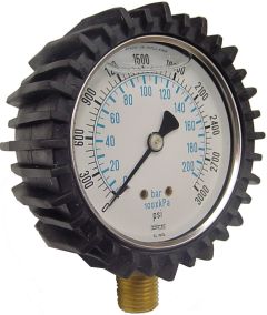 Gauge Boot For 2-1/2 Diameter with Bottom Connection Gauges, Black