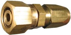 Brass Marine Steering Reusable Fitting, 0.38 Inch Tube OD Female SeaStar Swivel, -05 Hose, Straight