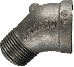 Malleable Iron Pipe Fitting, 1 Inch 45 deg Street Elbow
