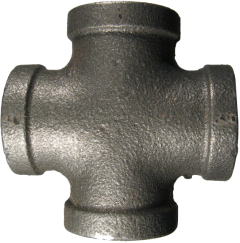 Malleable Iron Pipe Fitting, 1 Inch Cross