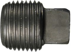 Malleable Iron Pipe Fitting, 3/4 Inch Square Head Plug