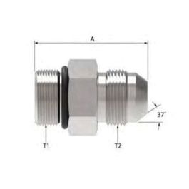 イソジン Aeroquip Steel Male ORB To JIC Adapter 202702-6-6S