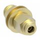 Brass Push>Connect Air Brake Tube Fitting, 0.25 Inch Tube OD Union Bulkhead