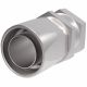 Steel Reusable 1 Wire Braid Reduced Bore Two-Piece Fitting, 1-5/8-12 Female JIC 37 deg Flare Swivel, -20 Hose, Straight