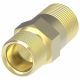 Brass Compression Fitting For Plastic, Copper, & Aluminum Tubing, 0.50 Inch Tube OD To 3/8-18 Female NPT, Straight