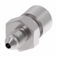 Steel Brake System Adapter, -03 Male JIC 37 deg Flare To 10mm x 1 Female Metric Flare, Straight
