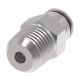 Brass Push>Connect Tube Fitting, 0.13 Inch Tube OD To 1/8-27 Male NPT, Straight