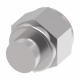 Blue Anodized Aluminum Adapter (AN 929), -06 Female JIC 37 deg Flare Cap