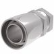 Steel Reusable 1 Wire Braid Reduced Bore Two-Piece Fitting, 1-5/16-12 Female JIC 37 deg Flare Swivel, -16 Hose, Straight