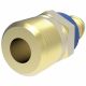Brass Reusable Socketless Fitting, 1/4-18 Male NPT, -06 Hose, Straight