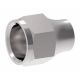 Brass Tube Fitting, 0.38 Inch Tube OD Short Flare Nut, 5/8-18 Thread