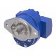 L2 Series Gear Pump, 2.33 cu in/rev, 2-Bolt SAE B Mounting Flange, 7/8 Straight Keyed Shaft, SAE-20 Side Inlet, SAE-12 Side Outlet Ports, CW Rotation. 