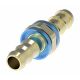 Brass Reusable Socketless Hose Mender, -08 Hose Size, Straight
