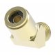 Brass Push>Connect Air Brake Tube Fitting, 0.38 Inch Tube OD To 1/4-18 Male NPT, 45 deg Elbow