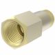 Brass Adapter, 0.50 Inch Female 42 deg Inverted Flare To 3/8-18 Male NPT, Straight