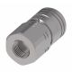 FF Series Flush Face Hydraulic Tool Quick Disconnect, Female Half, -06 Coupling, 3/8-18 NPT Female Threads