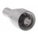 Global TTC 1 & 2 Wire Braid Steel Crimp Fitting, 0.38 Inch Standpipe Straight Tube, -06 Hose, Straight