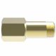 Brass Adapter, 0.25 Inch Female 42 deg Inverted Flare To 1/4-18 Male NPT, Straight