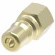 HK Series Industrial Interchange Series B Brass Hydraulic Quick Disconnect, Male Half, -08 Coupling, 1/2-14 Female NPT