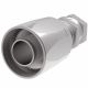 Steel Reusable 2 Wire Braid Skive Fitting, 1-5/16-12 Female JIC 37 deg Flare Swivel, -16 Hose, Straight