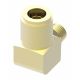 Brass Push>Connect Air Brake Tube Fitting, 0.50 Inch Tube OD To 1/2-14 Male NPT, 90 deg Elbow