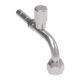 E-Z Clip Series Fitting, 7/8-14 Female O-Ring (Short Pilot), -10 Hose, 90 deg Elbow With Low Side Charge Port (R134a)