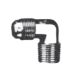Brass Adapter, 3/4-14 Male NPT To 7/8-14 Male SAE 45 deg Flare, 90 deg Elbow