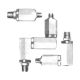 Grease Swivel, 1/4 NPT x 1/2-27 NS Taper, 90°