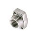 Steel 4-Bolt Flange Adapter, 1.25 Inch Code 61 Flange, O-Ring Half To 1.25 Inch Female NPT, Straight with Counterbore