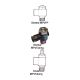 Right Angle Pneumatic Flow Control Valve, 1/8 NPT Male x 1/8 NPT Female Ports, 17 Flow Rating