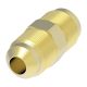Brass Adapter, 1/2-20 Male SAE 45 deg Flare To 1/2-20 Male SAE 45 deg Flare, Straight