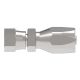 Steel Reusable 1 Wire Braid Reduced Bore Two-Piece Fitting, 1-1/16-12 Female JIC 37 deg Flare Swivel, -10 Hose, Straight
