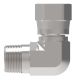 Steel Adapter, 1/2-14 Male NPT To 3/4-16 Female JIC 37 deg Flare Swivel, 90 deg Elbow