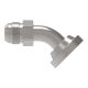 Steel Adapter, 1.25 Inch Code 61 Split Flange To 1-5/8-12 Male JIC 37 deg Flare, 45 deg Elbow (For pressures thru 4 Light Spiral Hose)
