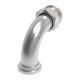 Steel Adapter, 0.75 Inch Code 61 Split Flange To 1-1/16-12 Male JIC 37 deg Flare, 90 deg Elbow (For pressures thru 4 Light Spiral Hose)
