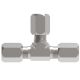 7000 Series Ermeto Steel Flareless Fitting, 0.37 Inch Tube OD Union Tee