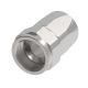 Steel Reusable 1 Wire Braid Reduced Bore Three-Piece Fitting, 2-1/2-12 Female JIC 37 deg Flare Swivel, -32 Hose, Straight